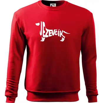 Pánská mikina Jezevčík - CZ - Mikina Essential pánská - M ( Červená )