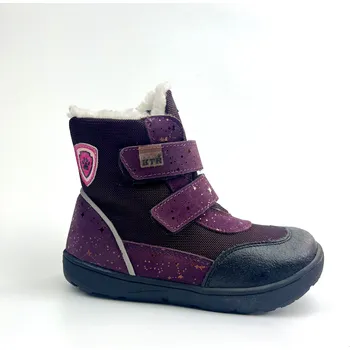 Chlapecká obuv KTR SN2517 TEX ZIMNÍ BORDÓ+BURGUNDY Velikost: 27