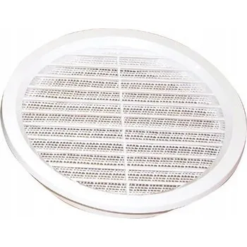 Větrací mřížka Ventilační mřížka s plastovou síťkou průměr 125mm, bílá