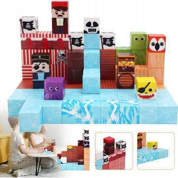 ostatní stavebnice Magnetické Stavebnice Stavebnice 100 ks - STEM Sada pro Děti od 3 Let