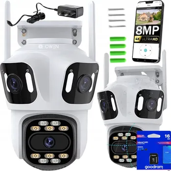 IP kamera EXTERNÍ OTOČNÁ KAMERA WIFI IP SMART UHD 8MP ICSEE 4v1 GOODRAM