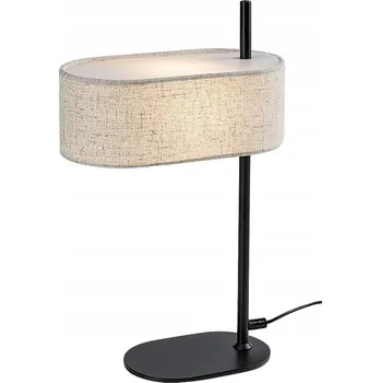 Lampička Stolní lampa skandinávská černá s béžovým stínidlem 1xE14 40W Rabalux