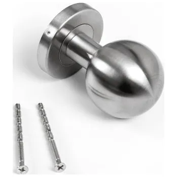 Dveřní kování Knoflík otočný stříbrná