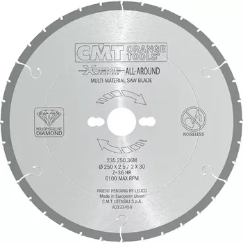 Pilový kotouč Diamantový univerzální pilový kotouč - D250x2,5 d30 Z36, - C23525036M, CMT Xtreme