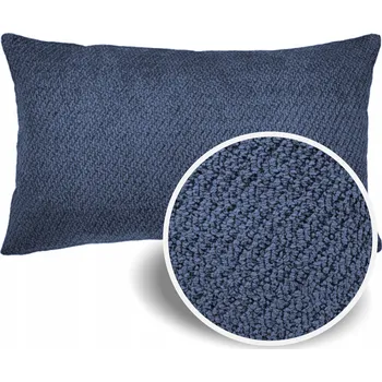 Povlak na polštářek Dekorační povlak na polštář Scandi Boho, tmavě modrý, strukturovaný, 40x60 cm