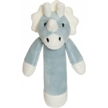 Plyšové chrastítko Dinosaurus, Plyšová Hračka Diinglisar, modrá, 14 cm