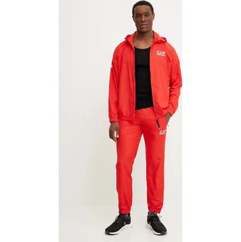 Tepláková souprava EA7 Emporio Armani červená barva 8NPV08.PN4HZ.NOS 33X, vel. M