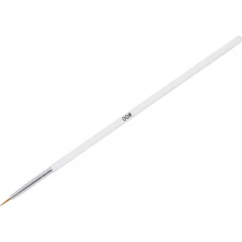 Štětec Štěteček na Nehty pro Manikúru Zdobení Bílý Velikost 00 (7 mm)
