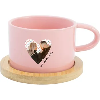 Hrnek Makronka s vlastní fotkou v srdíčku