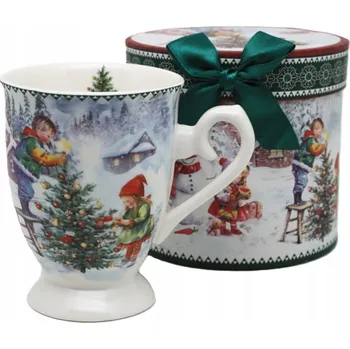 VÁNOČNÍ HRNEK V KRABIČCE ZIMNÍ KRAJINA 330ML