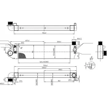 Chladič motoru Chladič turba HART 617 853