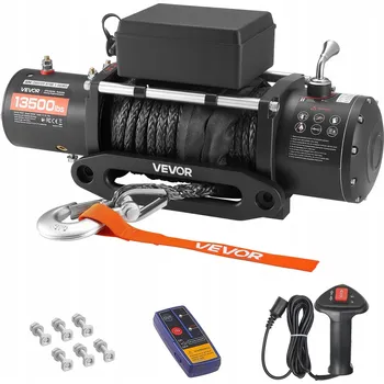 lanový naviják Elektrický naviják s nosností 6100 kg a syntetickým lanem o délce 26 m