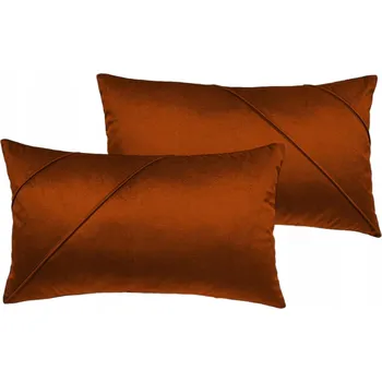 Obraz POVLEČENÍ dekorativní samet měď rezavá měděná hnědá sada 30x60