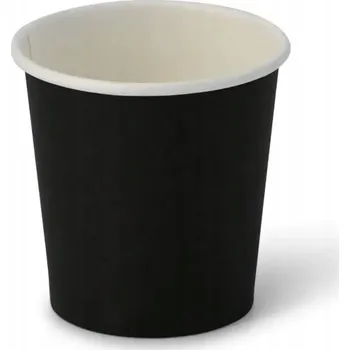 Jednorázové nádobí Jednorázový kelímek EkoParty černý papírový 120 ml, 50 ks