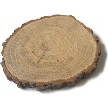 Obraz Dřevěné pláty dub broušený 10-12 cm / 1 cm Dřevěný plát kolečko