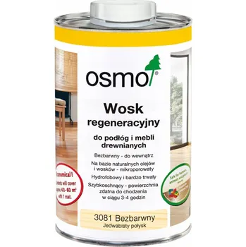 Olej na dřevo Vosk na podlahy Osmo regenerační bezbarvý 1 l