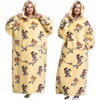 deka Deka mikina dlouhá teplá mikinová deka mikinodeka Oversive XXL teplá mikina deka 140 x 200 cm vícebarevná