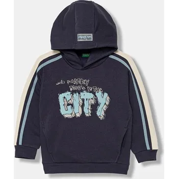 Chlapecká mikina Dětská mikina United Colors of Benetton 3YBPG2018.P.Seasonal šedá 90X, vel. 116