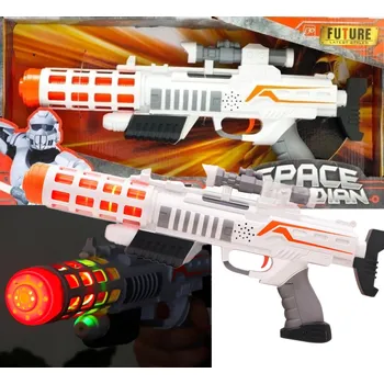 Puška Laserová pistole se zvukem a světelnými efekty 44 cm