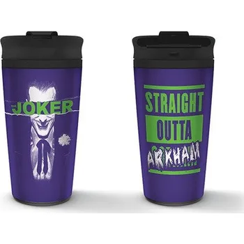 Hrnek Joker - Straight outta Gotham 450 ml, cestovní nerezový