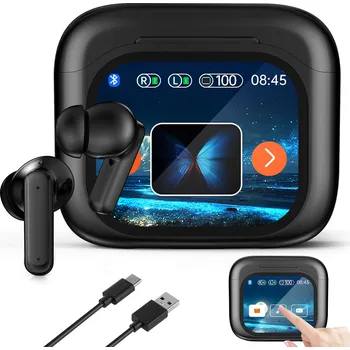 Bezpečnostní kamera SŁUCHAWKI TŁUMACZĄCE AI 44 JAZYKŮ BEZDRÁTOVÁ BLUETOOTH 5.4 ČERNÁ