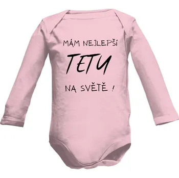 Kojenecký body Dětské body Long s potiskem Mám nejlepší TETU na světě! dětské