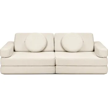 Pohovka Dětská rozkládací pěnová pohovka SHAPPY PLAY TEDDY Barva: Soft Cream