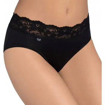 Kalhotky Kalhotky Sloggi Romance Midi Černé 40 KALHOTKY Nízký Pas