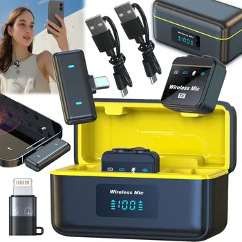 Mikrofon Kravatový mikrofon Mikrofon k fotoaparátu Sada bezdrátových mikrofonů