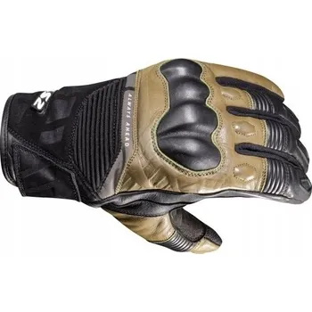 Moto rukavice Vodotěsné kožené motocyklové rukavice LS2 OCTANE WP green černé pánské