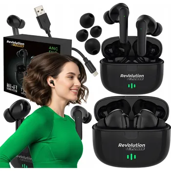 Sluchátka BEZDRÁTOVÁ SLUCHÁTKA DO UŠÍ S MIKROFONEM STEREO BASS DOKANÁLOVÁ BT 5.3