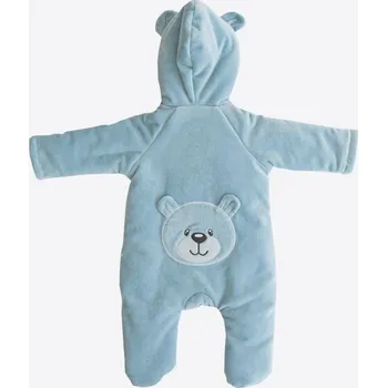 Kojenecký overall kitikate SEMIŠOVÝ OVERAL S KAPUCÍ_S19359 Velikost: 1 - 3 MĚSÍCE
