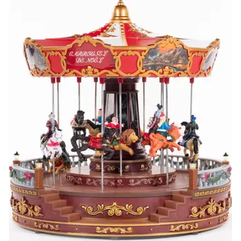 Vánoční osvětlení Feeric Lights 88703 vánoční kolotoč s hudbou 52 LED teplá bílá/žlutá