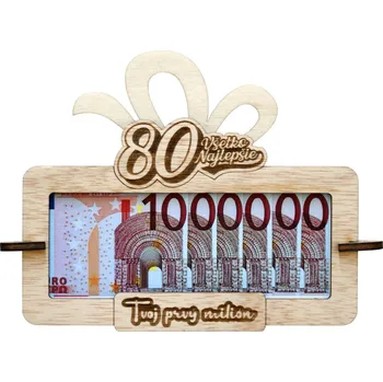 Žertovný předmět Tabulka na peníze Tvůj první milion k 80 SK