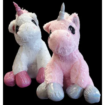 plyšák PLYŠÁKOV - Jednorožec sedící 60 cm - 2 druhy