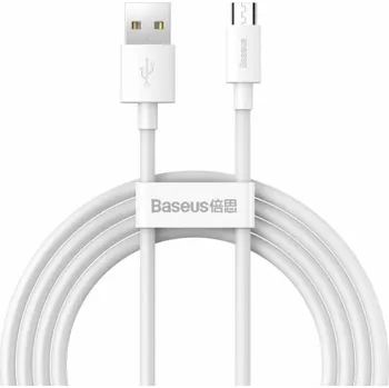 Datový kabel Kabel USB Baseus Baseus Baseus 2x USB - Micro USB 2.1 A 1,5 m bílá (Tzcamzy -02)