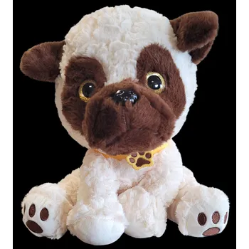 plyšák PLYŠÁKOV - Sedící pejsek s obojkem 20 cm