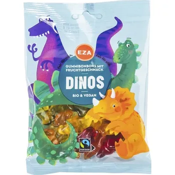 Eza Bio gumoví dinosauři bez želatiny, 100 g