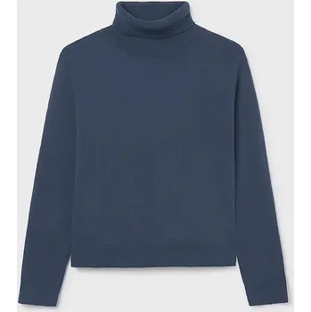 Dámský svetr Svetr Mayoral tmavomodrá barva, s golfem, 345 345.8B.Junior.9BYA 59X, vel. 162