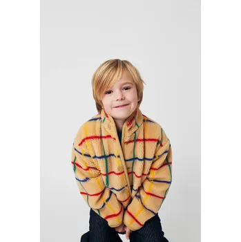 Dětská bavlněná bunda Bobo Choses 225AC120 béžová 80X, vel. 123/134