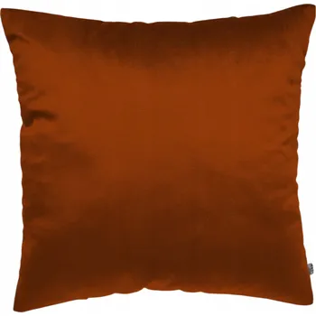 Povlak na polštářek DEKORAČNÍ povlak na polštář velur samet měděná rezavá hnědá 60x60 cm