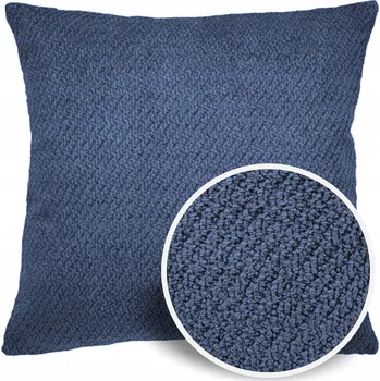Povlak na polštářek Dekorační povlak na polštář Scandi Boho, tmavě modrý, strukturovaný, 60x60 cm