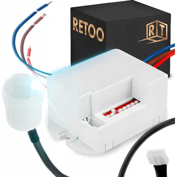 Pohybové čidlo Pohybový senzor RETOO bílý 360° IP20 dosah 6 m max. zatížení 800 W