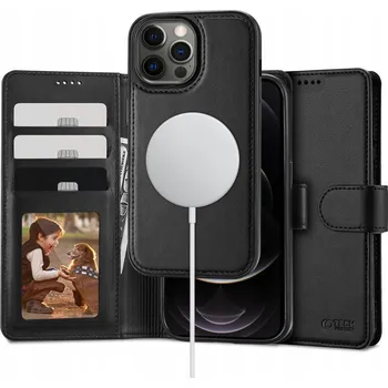 Pouzdro na mobilní telefon Flipové pouzdro Tech-protect pro Apple iPhone 12 Pro, černé