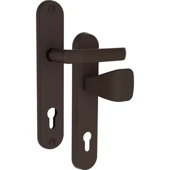 Dveřní kování Bezpečnostní kování - 802/92/O BARYT - Bílá matná RAL 9016, 67-72