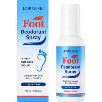 Kosmetika na nohy KORMESIC Deodorant na nohy ve spreji 100ml - Osvěžující sprej na nohy