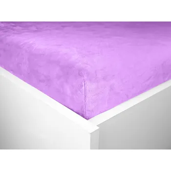 Prostěradlo Aaryans Mikroplyšové prostěradlo 180 x 200 cm fialová