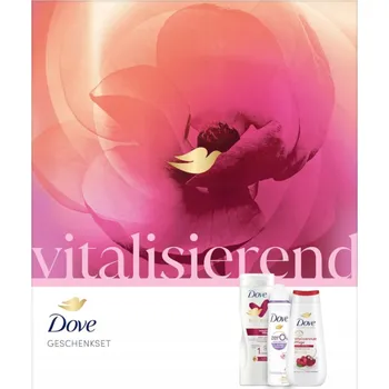 Tělové mléko DOVE DÁMSKÁ DÁRKOVÁ KAZETA VITALISIEREND TŘEŠŇOVÝ KVĚT TĚLOVÉ MLÉKO 400 ML+DEOSPREJ 150 ML+SPRCHOVÝ GEL 250 ML