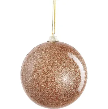 Vánoční dekorace PLASTOVÁ BEZPEČNÁ VÁNOČNÍ OZDOBA 8CM MICA ZLATÁ