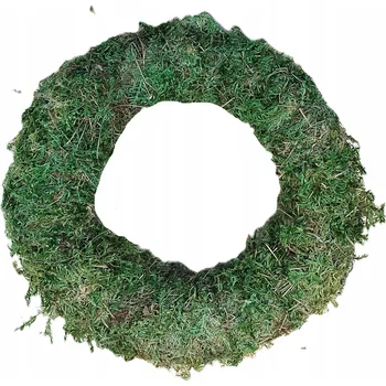 Věnec Věnec věnec z mechu kulatý, silný, s věncem, průměr 25 cm, tloušťka 5 cm